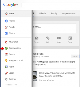 Google+ communities